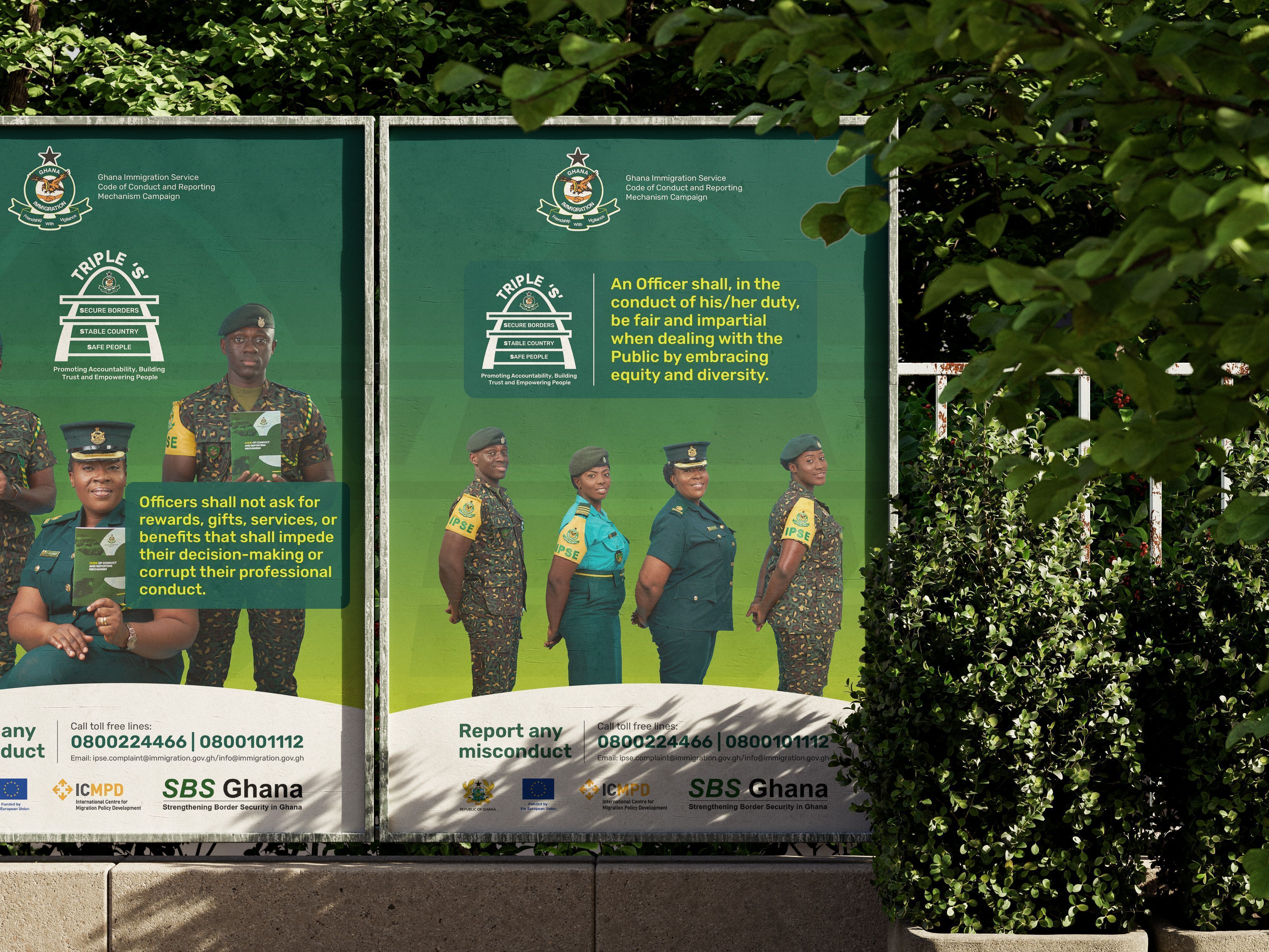 ThirdLaw branding and web design - Ghana Immigration Service Triple 'S'-2